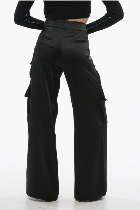 TOYBOX-Cargohose aus Satin in Schwarz - Image 4