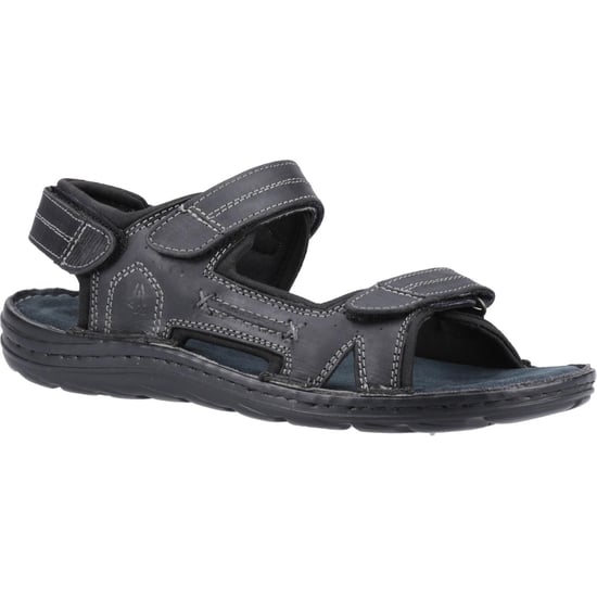 Hush Puppies - Herren Sandalen "Alistair", Leder (Schwarz) - Image 1