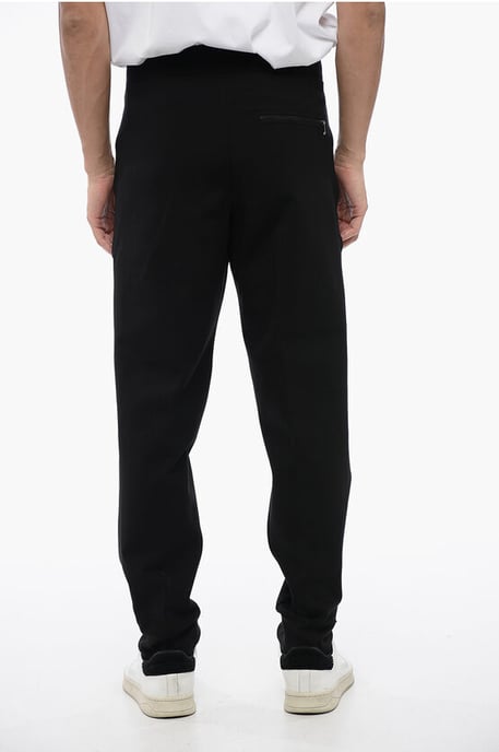 Schwarze Jogginghose aus Viskosemischung mit Tape-Detail im Tape-Fit - Image 4