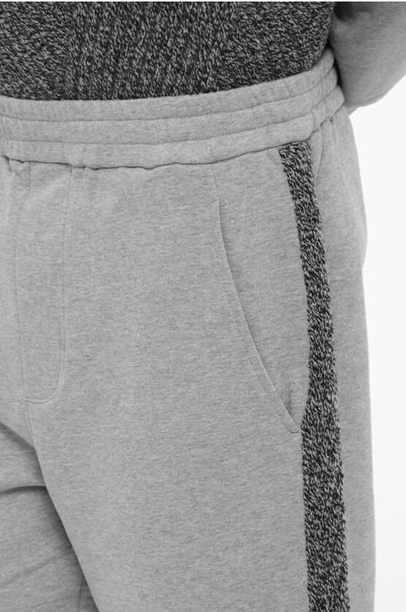 Loose Fit Jogginghose mit seitlichen Wollbändern in Grau - Image 3