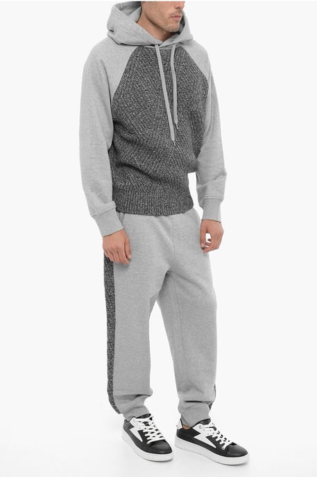 Loose Fit Jogginghose mit seitlichen Wollbändern in Grau - Image 4