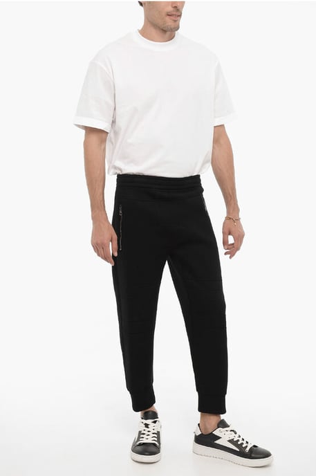 Eng geschnittene Jogginghose mit Kordelzug in der Taille in Schwarz - Image 4