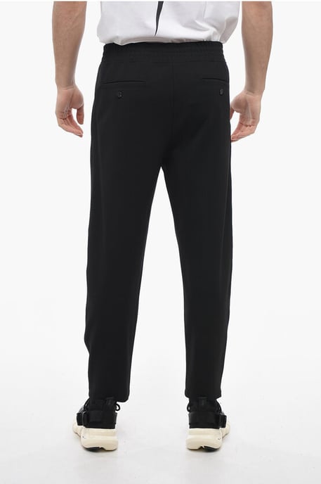 Neil Barrett Jogginghose REM + VARSITY mit kontrastierendem Seitenband, Sweatmaterial - Schwarz - Image 2