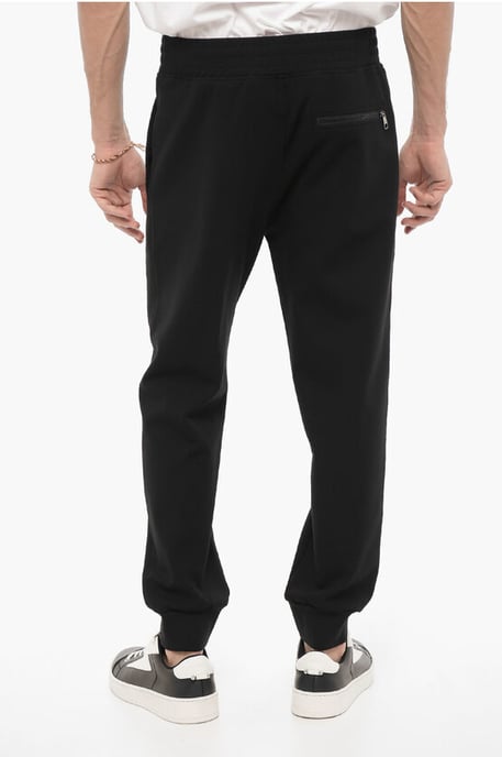 Skinny Fit JUMBLED BOLTS Jogginghose mit Stickereien in Schwarz - Image 2
