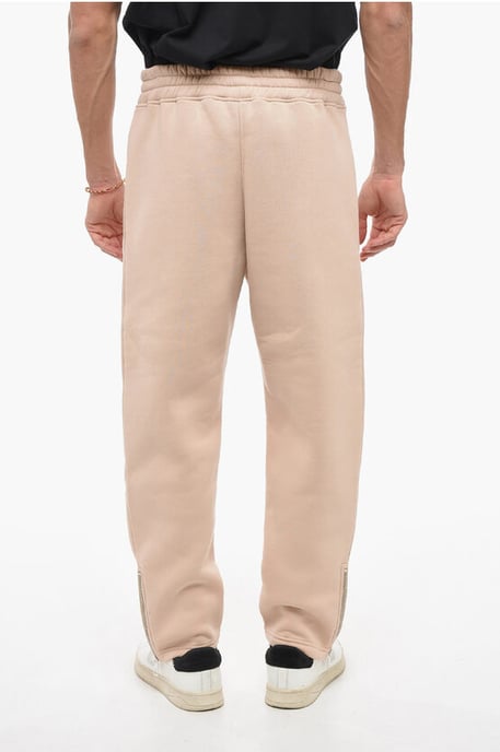Bestickte BOLT-Jogginghose mit Reißverschluss an den Bündchen in Beige - Image 2