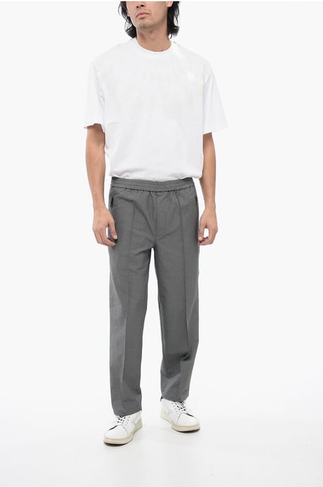 Stretch-Stoffhose LOUIS mit elastischem Bund in Grau - Image 4