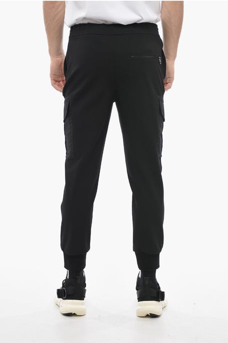 Low-Rise Skinny Fit Cargo-Jogginghose in Schwarz - Image 2