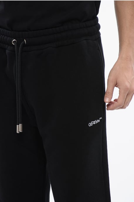 Jogginghose BANDANA aus gebürsteter Baumwolle mit Stickerei in Schwarz - Image 3