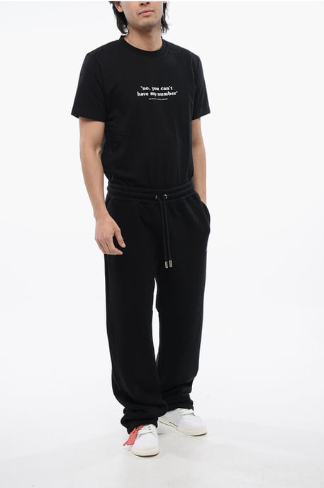 Jogginghose BANDANA aus gebürsteter Baumwolle mit Stickerei in Schwarz - Image 4