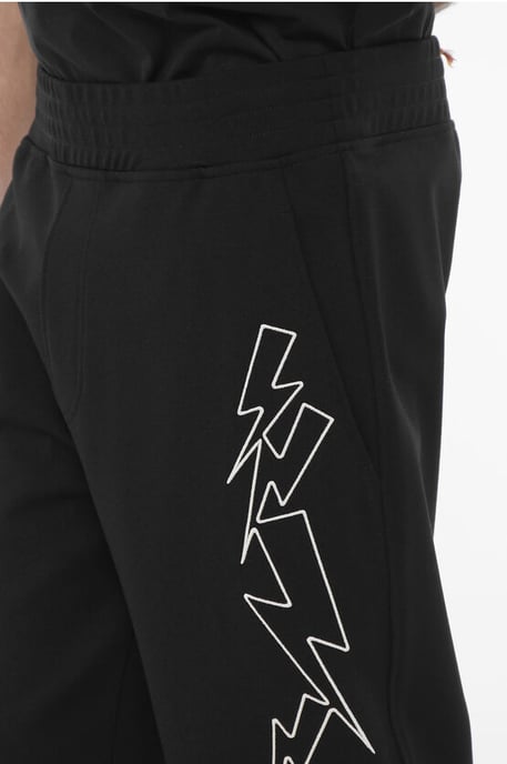 Skinny Fit BOLTS Jogginghose mit kontrastierender Stickerei in Schwarz - Image 3