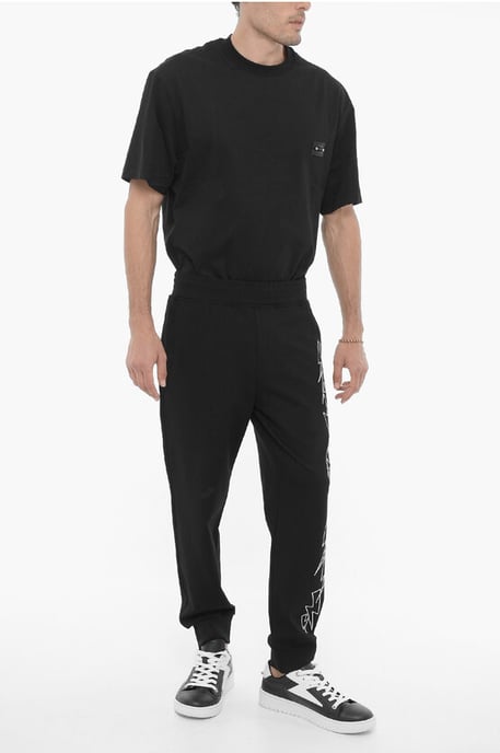Skinny Fit BOLTS Jogginghose mit kontrastierender Stickerei in Schwarz - Image 4