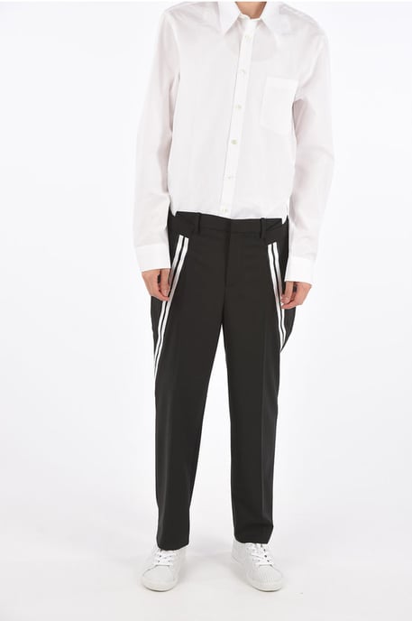 Slim Fit-Hose mit mittelhohem Bund in Schwarz - Image 4