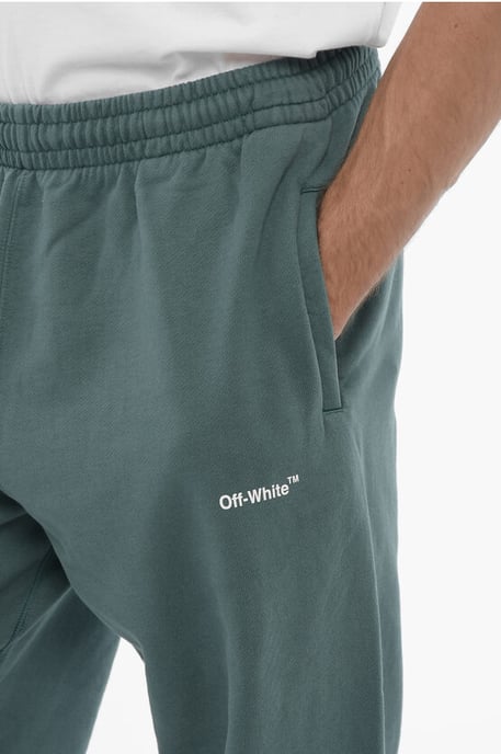 SEASONAL CHAIN ​​ARROW Jogginghose aus gebürsteter Baumwolle in Grün - Image 3