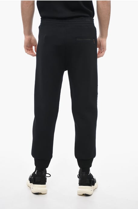Neopren-Skinny-Fit-Biker-Jogginghose in Schwarz - Image 2