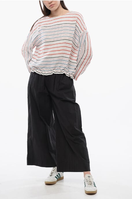 Balanced Stripe VARSITY Bluse aus Leinenmischung in Mehrfarbig - Image 4
