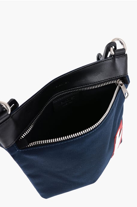Nylon-Sacoche mit abnehmbarem Schultergurt in Blau - Image 4