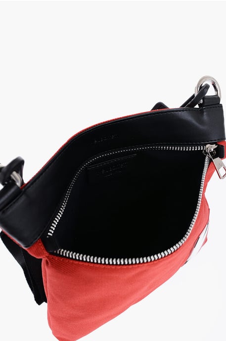 Nylon-Sacoche mit abnehmbaren Trägern in Nero, Rosso - Image 4