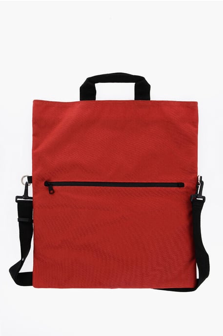 Nylon Maxi Bag mit abnehmbarem Schultergurt in Rot - Image 3