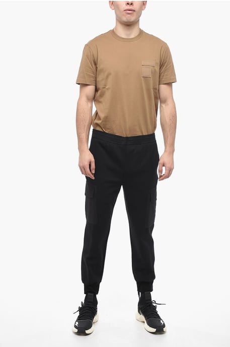 Low-Waist Skinny Fit Cargohose mit Kordelzug an der Taille in Schwarz - Image 4