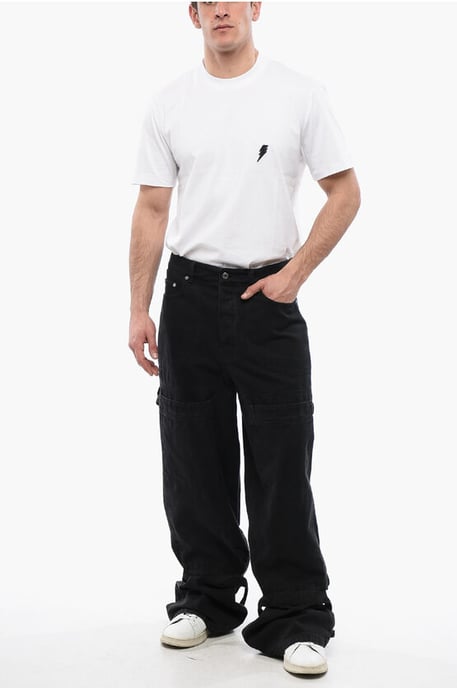 Relaxed Fit GARMDYED CARPENTER Cargo-Jeans 32 cm in Schwarz - Image 4