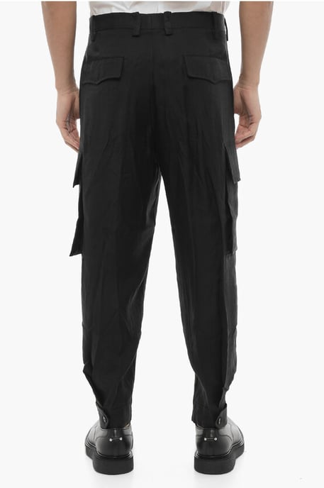 Locker geschnittene FIREMAN-Cargohose in Schwarz - Image 4