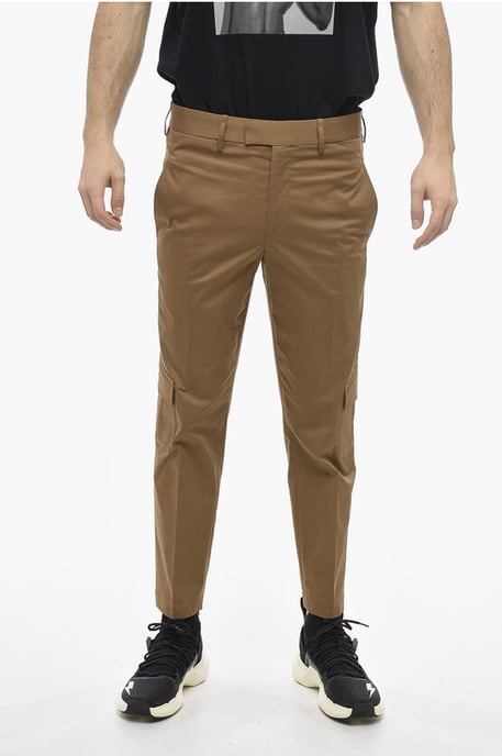 Cargohose NATE Skinny Fit aus Stretch-Baumwolle in Braun - Image 1