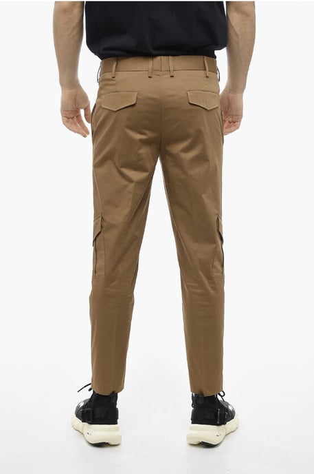 Cargohose NATE Skinny Fit aus Stretch-Baumwolle in Braun - Image 2