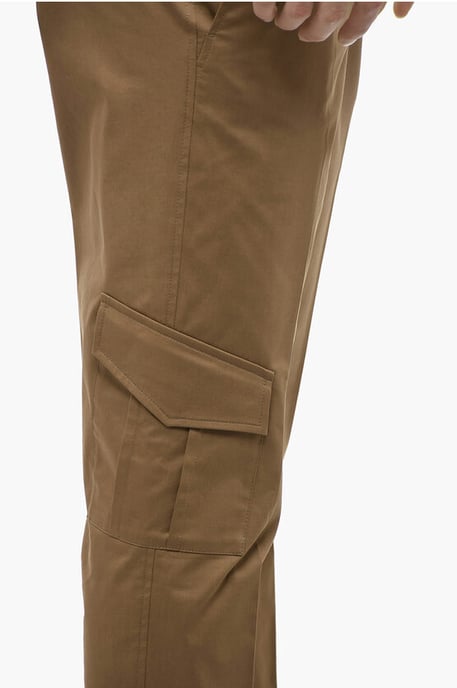 Cargohose NATE Skinny Fit aus Stretch-Baumwolle in Braun - Image 3