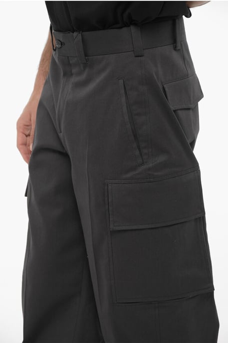 Neil Barrett Locker geschnittene Cargohose mit Kordelzug in der Taille - Grau - Image 3