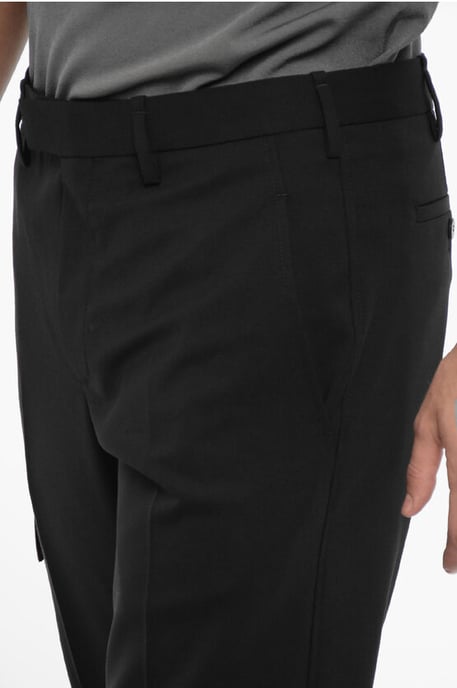 Skinny Fit Cargohose mit Gürtelschlaufen in Schwarz - Image 3
