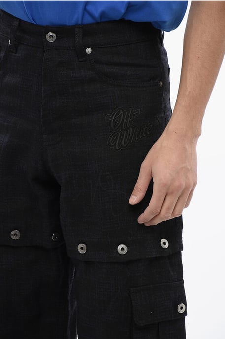 Leinenhose 90SLOGO mit modularem Design in Blau - Image 3