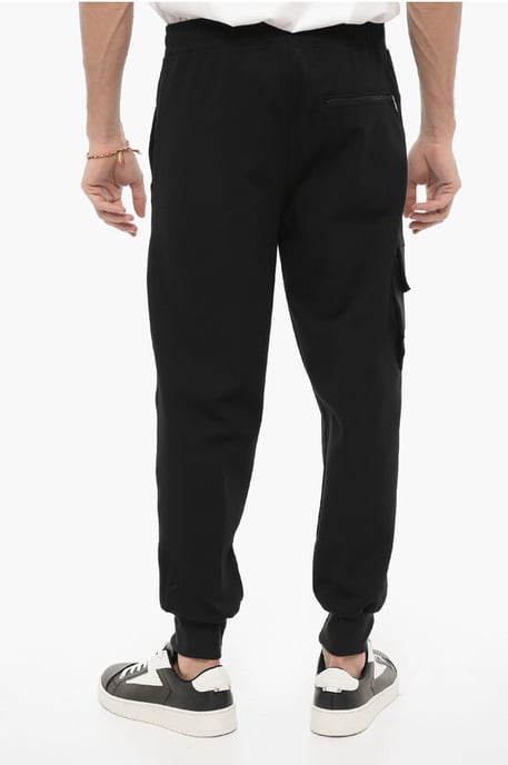 Skinny Fit Cargohose mit Kordelzug in der Taille in Schwarz - Image 2