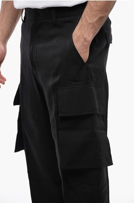FIREMAN Cargohose aus Seidenmischung in Schwarz - Image 3