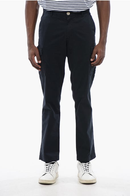 Cargohose aus Stretch-Baumwolle in Blau - Image 1