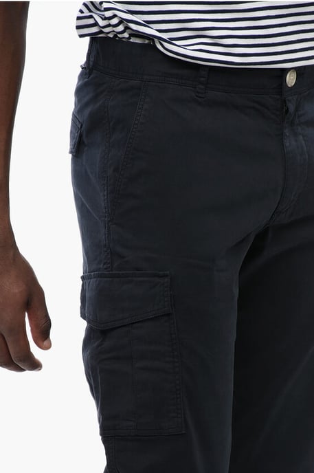 Cargohose aus Stretch-Baumwolle in Blau - Image 3