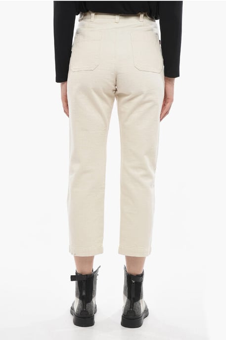 Verkürzte Straight-Leg-Jeans in Weiß - Image 2