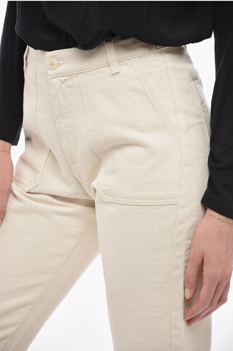 Verkürzte Straight-Leg-Jeans in Weiß - Image 3