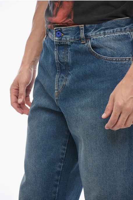 5-Pocket-Jeans im Regular Fit mit Stone-Wash-Effekt, 19 cm, in Blau - Image 3