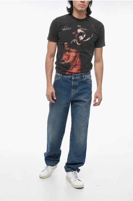 5-Pocket-Jeans im Regular Fit mit Stone-Wash-Effekt, 19 cm, in Blau - Image 4