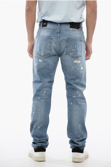 SID Regular Fit Jeans mit Distressed-Effekt, 18 cm, in Blau - Image 2