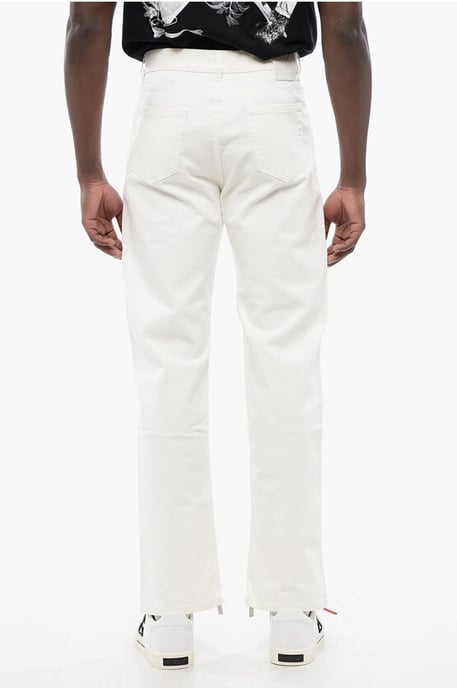 Stretch-Jeans mit Knöchelreißverschluss 20 cm in Weiß - Image 2