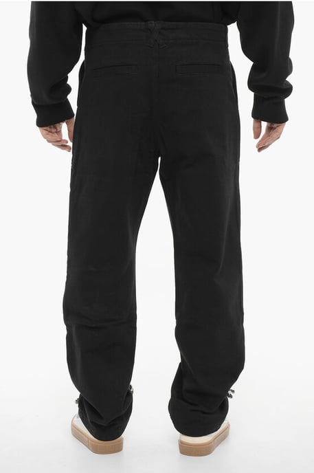 Dunkel verwaschene Jeans mit weitem Bein, 22 cm, in Schwarz - Image 2