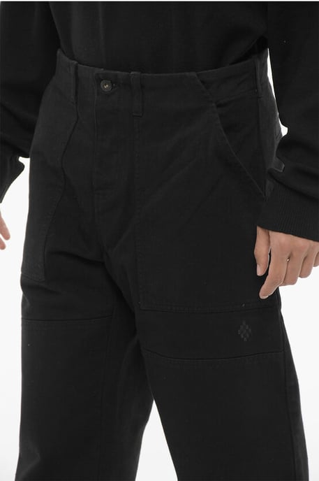 Dunkel verwaschene Jeans mit weitem Bein, 22 cm, in Schwarz - Image 3