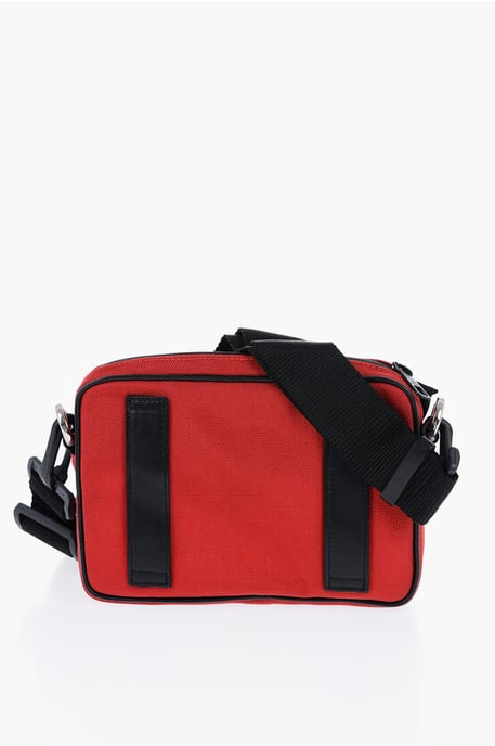 Gürteltasche aus Nylon mit geprägtem Logo-Patch in Rot - Image 2