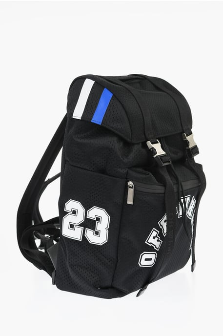 Wanderrucksack aus perforiertem Nylon mit kontrastierenden Details in Schwarz - Image 2