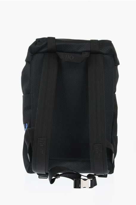 Wanderrucksack aus perforiertem Nylon mit kontrastierenden Details in Schwarz - Image 3