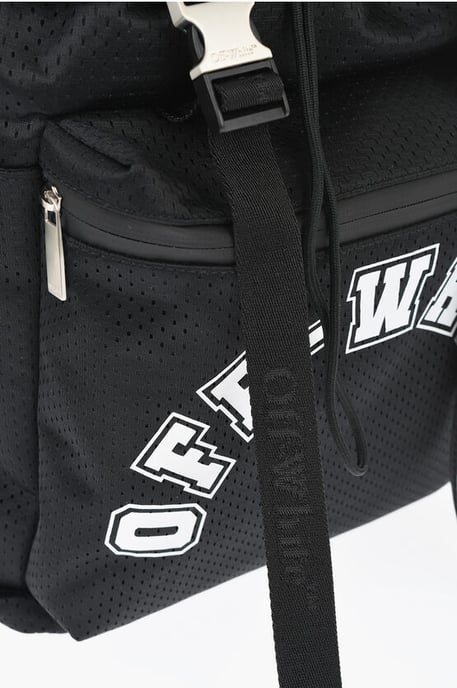 Wanderrucksack aus perforiertem Nylon mit kontrastierenden Details in Schwarz - Image 4