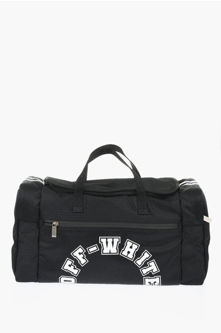 Nylon OUTDOOR BASEBALL Wochenendtasche mit abnehmbaren Trägern in Schwarz - Image 1