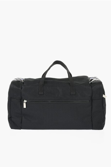 Nylon OUTDOOR BASEBALL Wochenendtasche mit abnehmbaren Trägern in Schwarz - Image 3