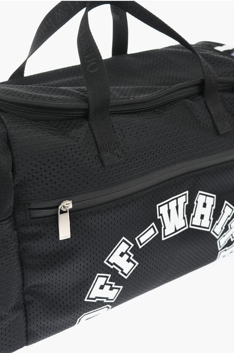 Nylon OUTDOOR BASEBALL Wochenendtasche mit abnehmbaren Trägern in Schwarz - Image 4